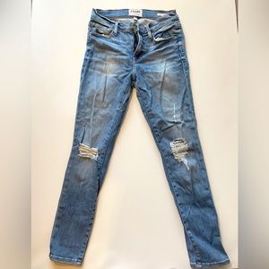 FRAME Denim Jeans Cropped Skinny Size 26